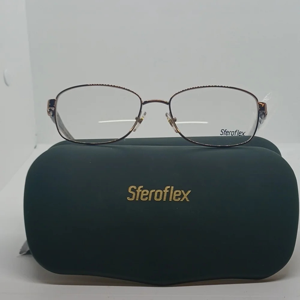 NWT WOMEN'S STEROFLEX EYEGLASS FRAMES 2570 BRONZE